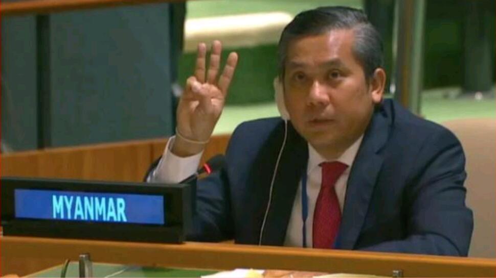 缅甸驻联合国大使觉莫吞(Kyaw Moe Tun)